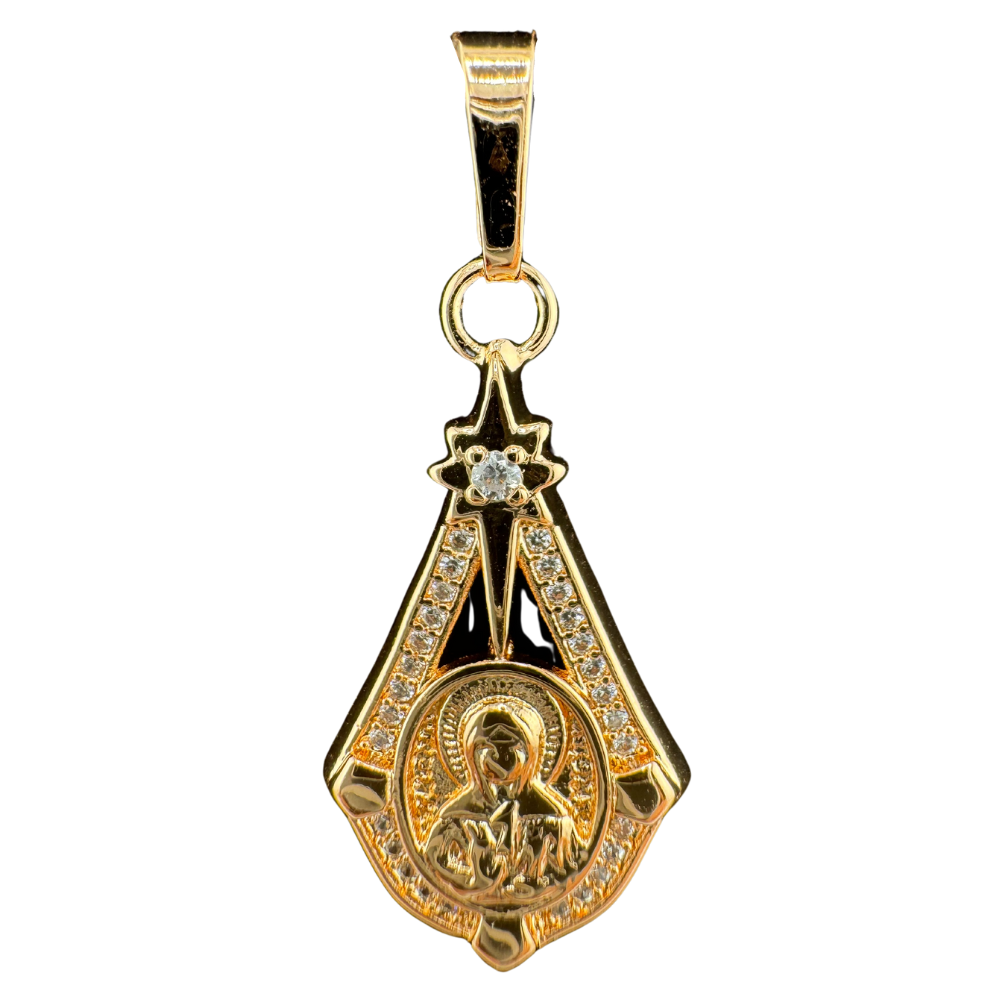 Saint Matrona Pendant Plated in Rose Gold Saint Matrona Pendant Plated in Rose Gold